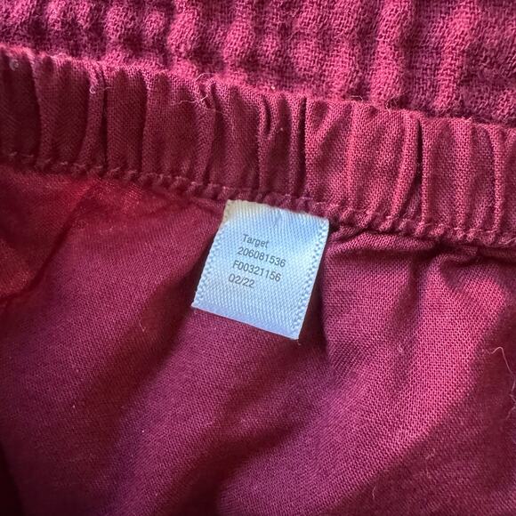 Cat & Jack Maroon Ruffle Dress - Size 18 months - Picture 4 of 4